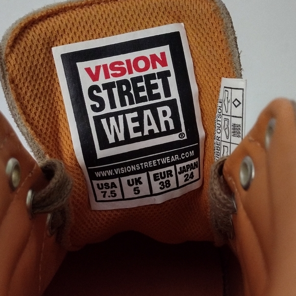 Vision Street Wear Tan Suede Skateboard Shoes NEW - Picture 6 of 6